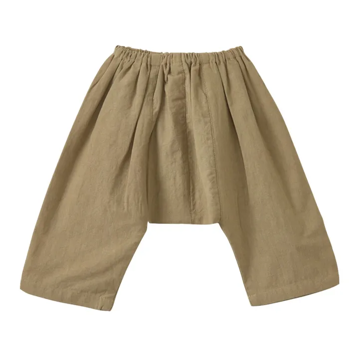 Caramel Pantalon  Linum Uni | Beige