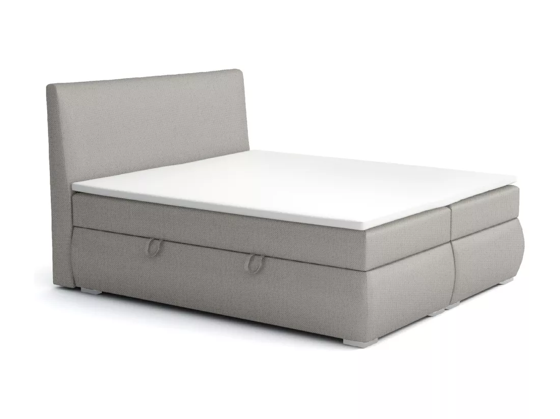 LIT BOXSPRING avec tiroirs de rangement Buffalo 160x200 cm, Lux 05 (Gris clair)