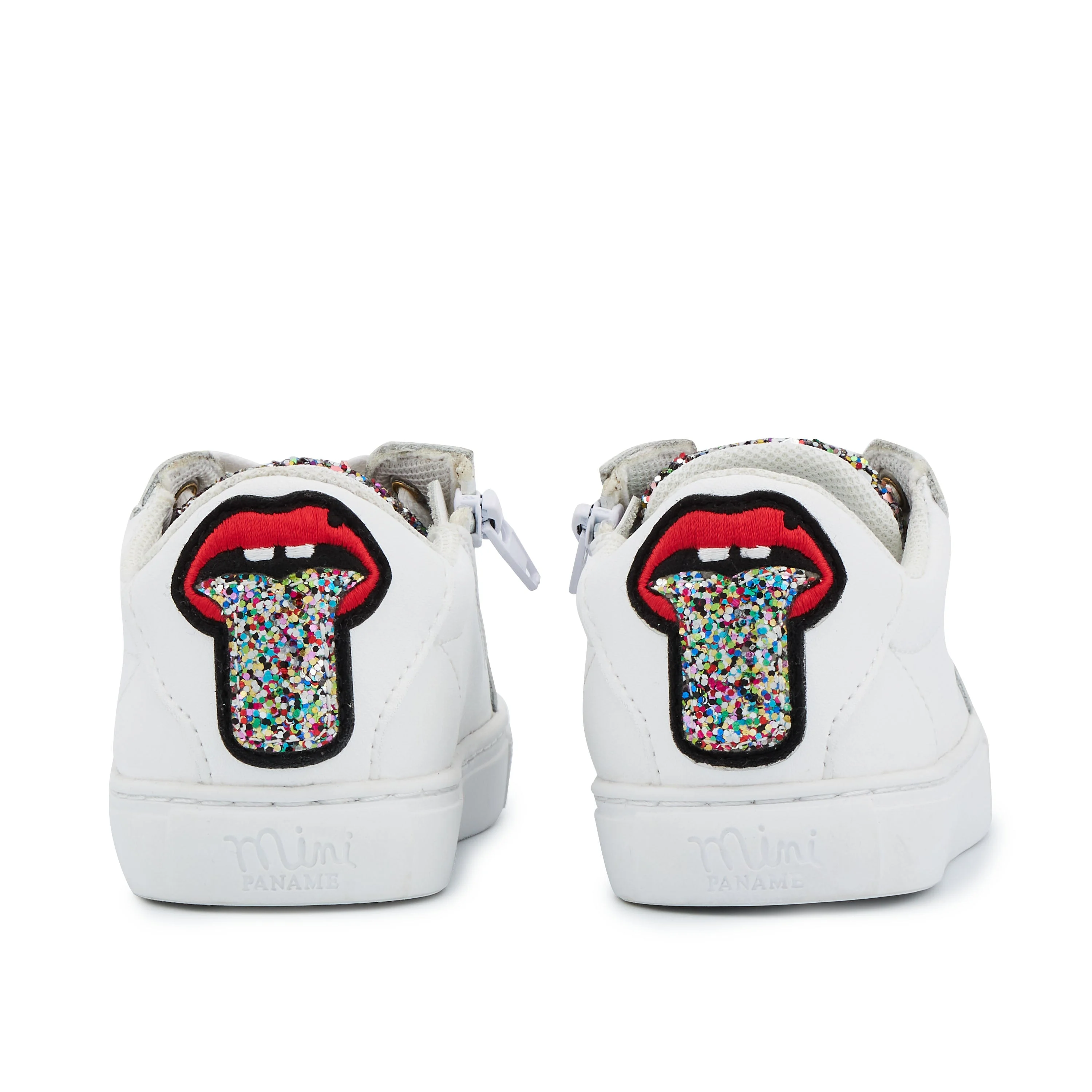 MINI SIMONE TONGUE - Sneakers en cuir | Blanc