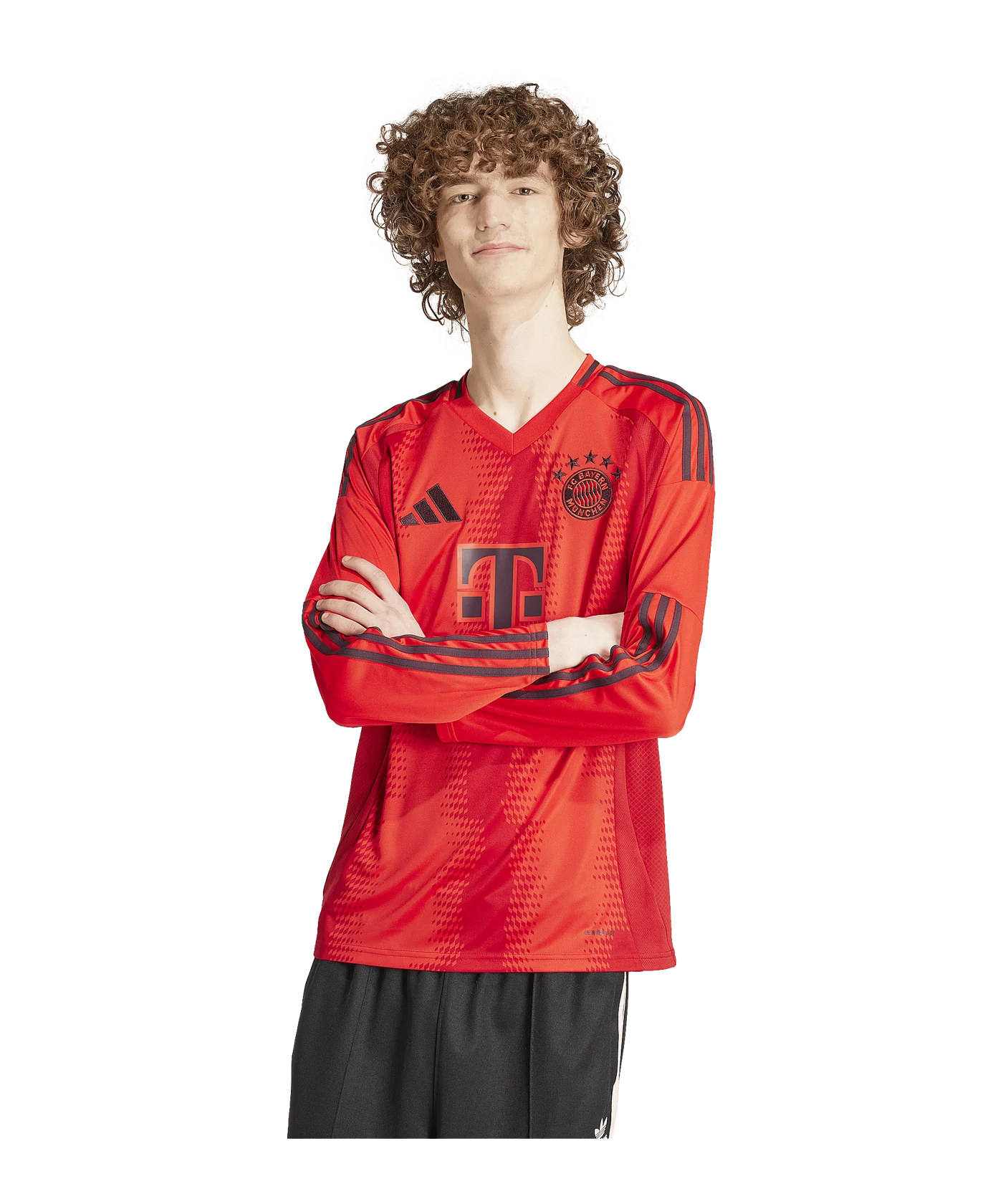 adidas FC Bayern München Langarm Trikot 2024/2025 Rot