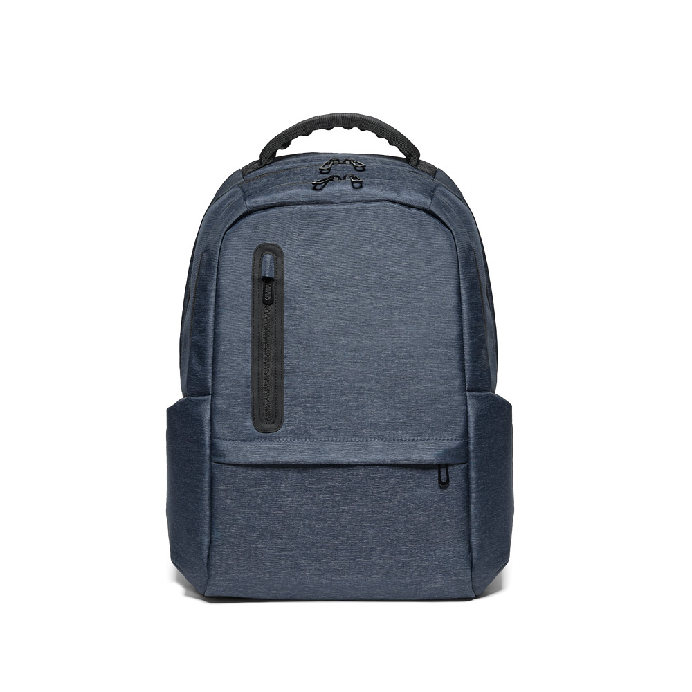 hi!dea 92195 - Sac à dos pour ordinateur portable imperméable en nylon recyclé 2 tons avec compartiment en polyester recyclé 210D