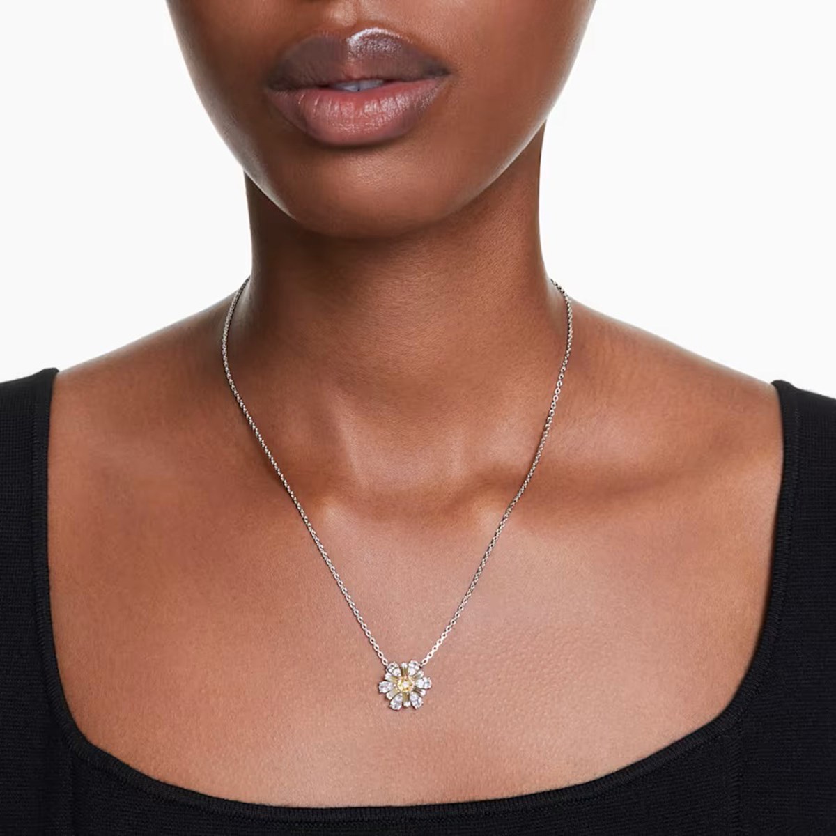 Collier Swarovski Idyllia fleur jaune