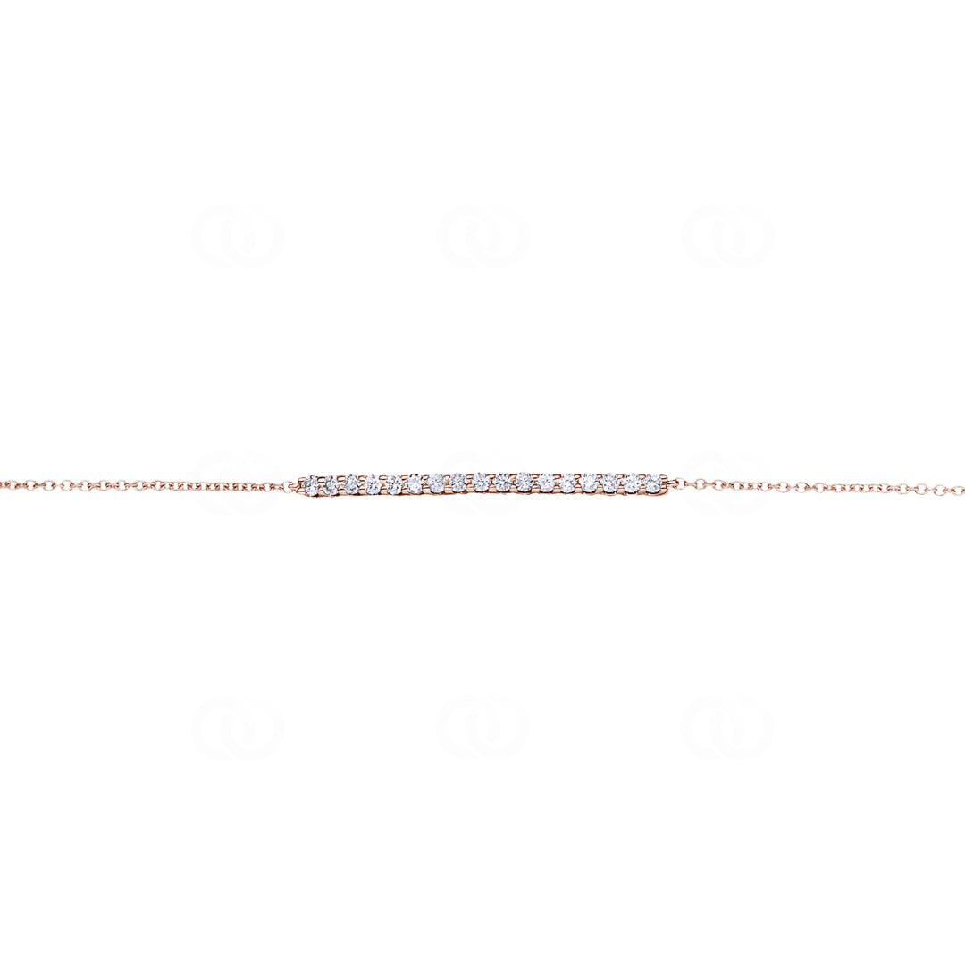 0.20 Karat Diamantarmband 750/18 K Roségold