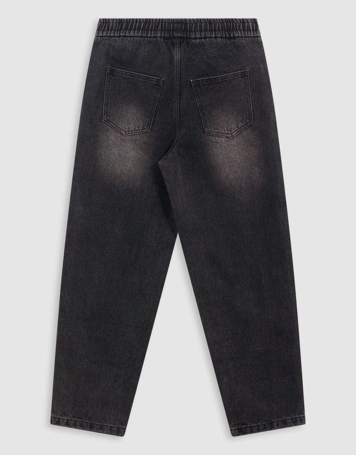 Barrel Fit Jeans Zwart
