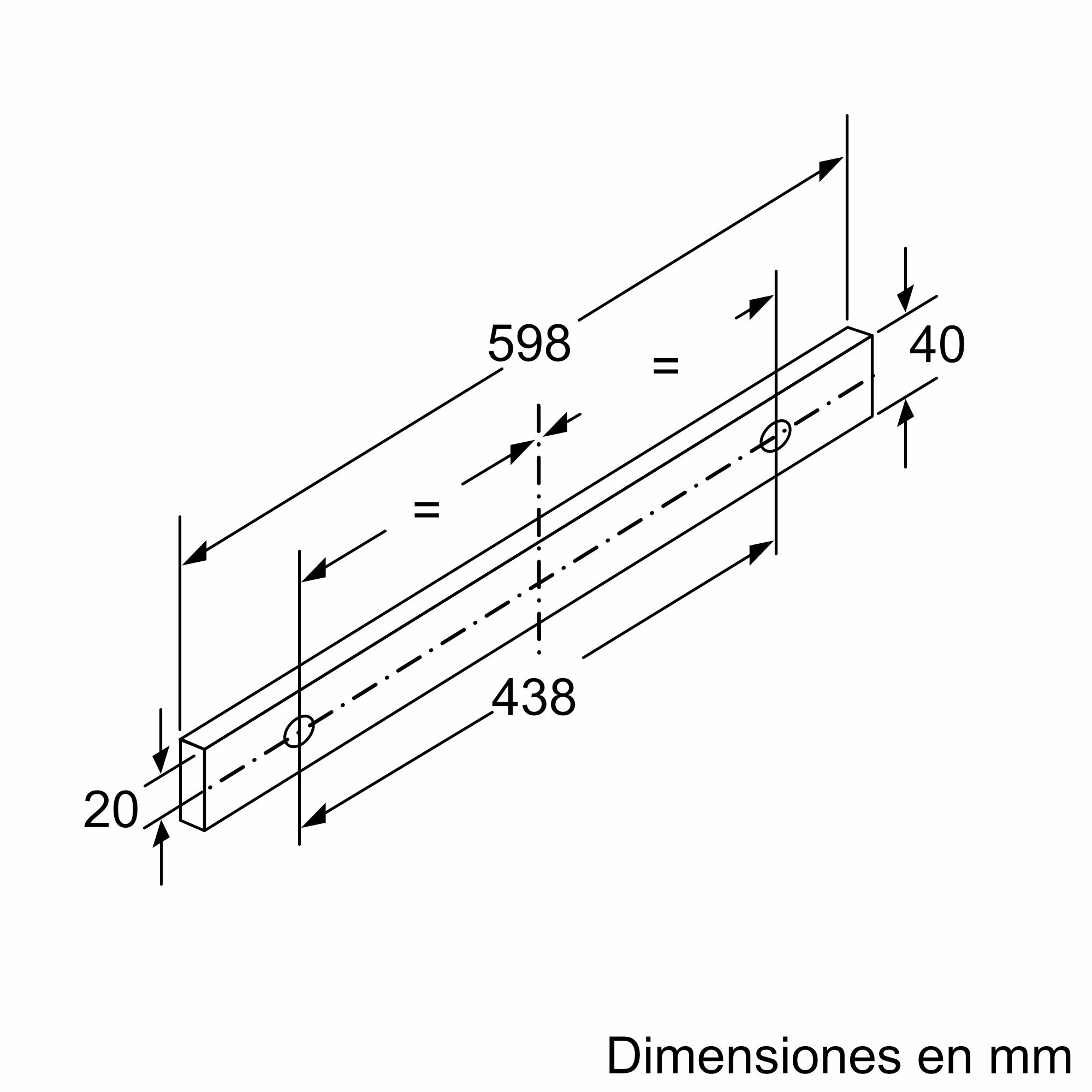 Capuz telescópico Série 4 60 cm Prata DFT63AC50