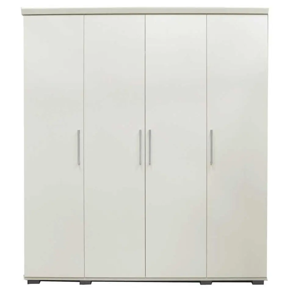 Rousseau Kledingkast Nikkie - 183x160x52cm - 4 deuren - wit