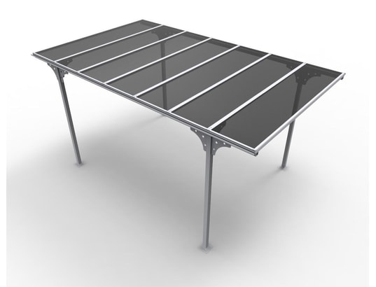HABRITA - Carport ALUMINIUM toit plat