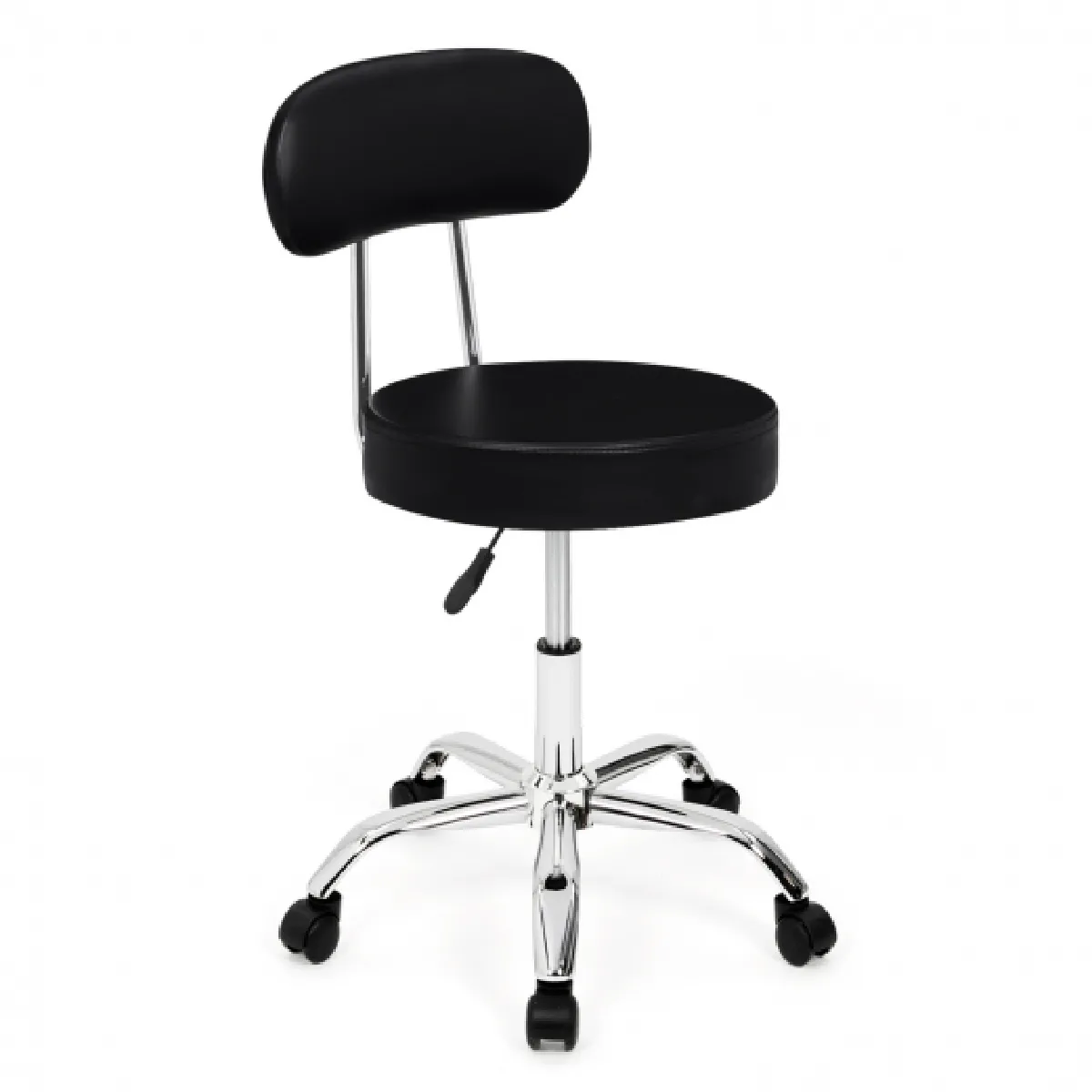 Idmarket MARKET Chaise roulettes CYRILLE - Noir
