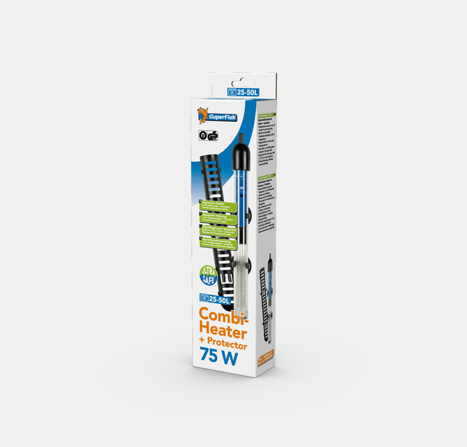 Superfish Combi heater met protector 75 Watt