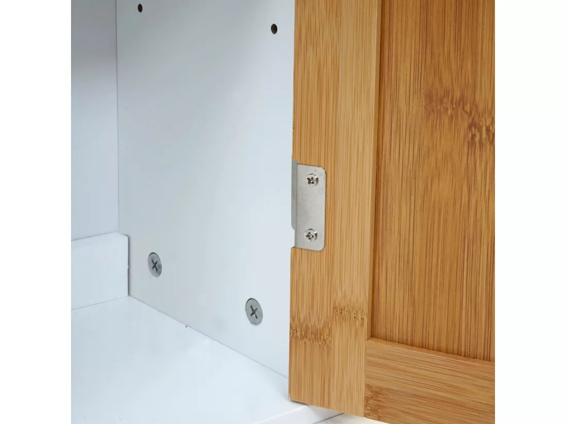 Meuble sous-lavabo MCW-A85, bambou
