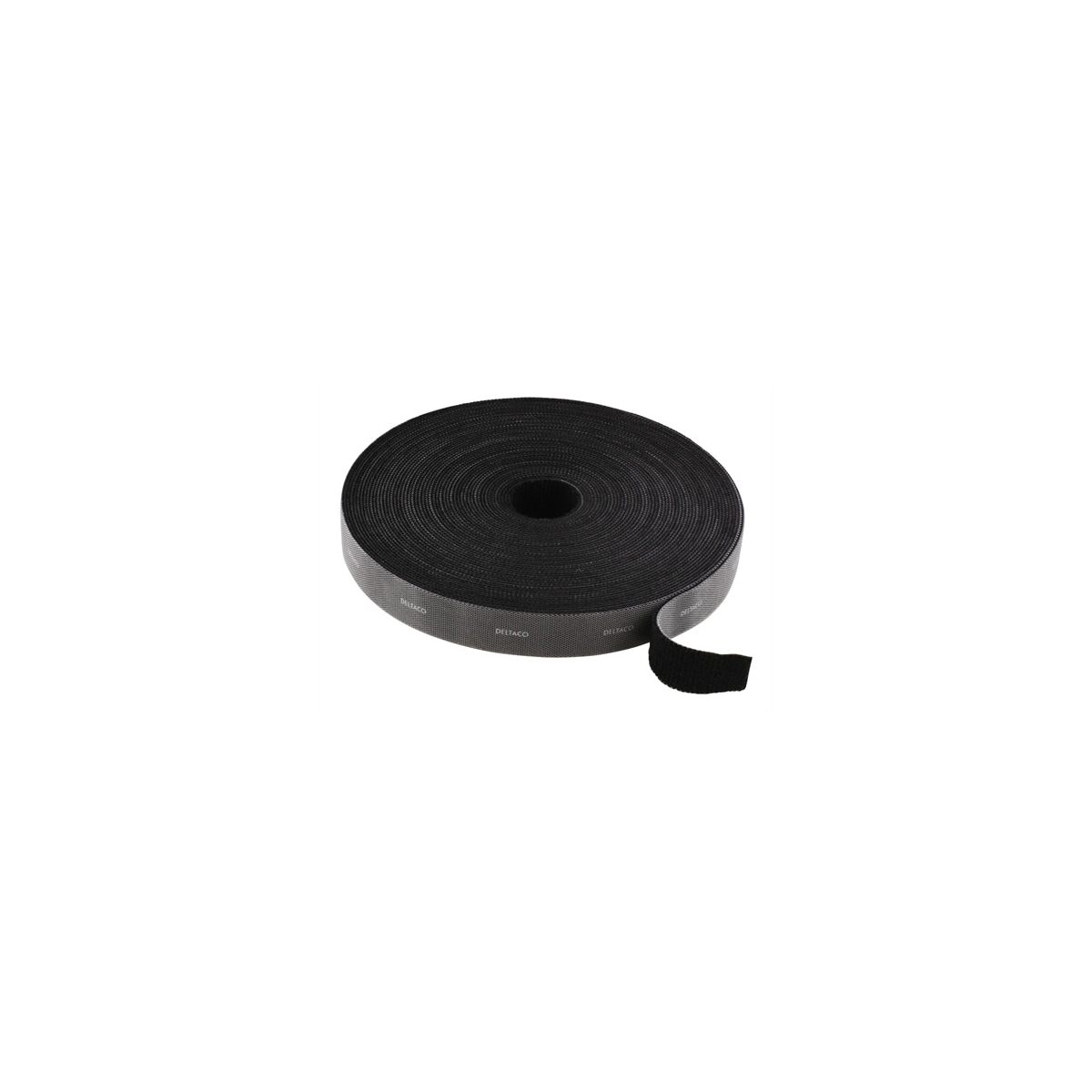Borrelås Rulle 5M Svart 20mm