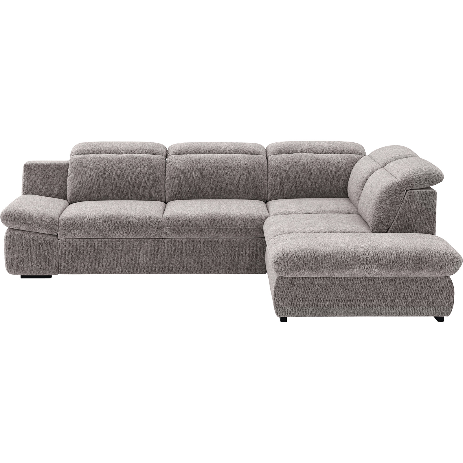Ecksofa Lorena Stoff, Ottomane rechts