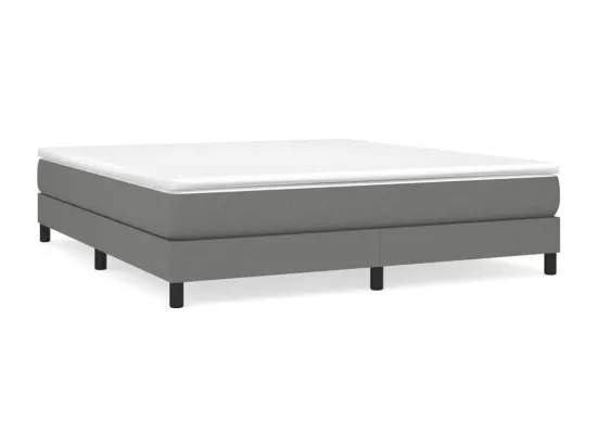 Sommier à lattes de lit Gris foncé 180x200 cm Tissu