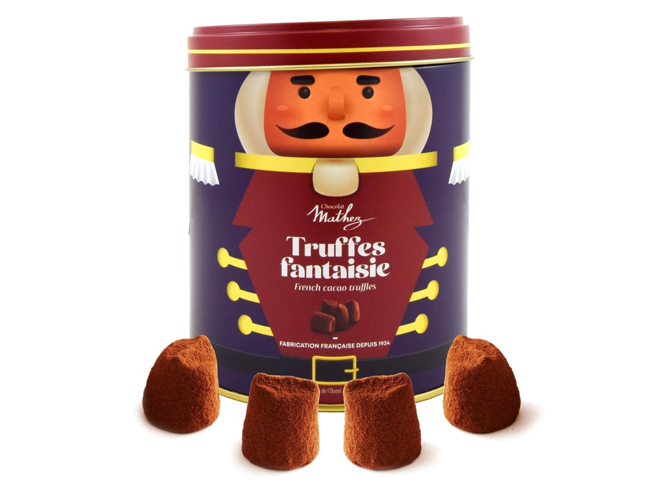 Truffes fantaisie Noël - Caramel au beurre salé - 250 g - Chocolat Mathez