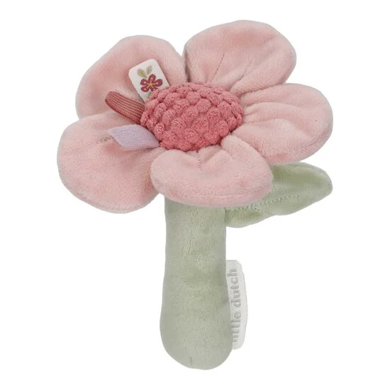 Fairy Garden Hochet Peluche Fleur   Rose        de               Little Dutch