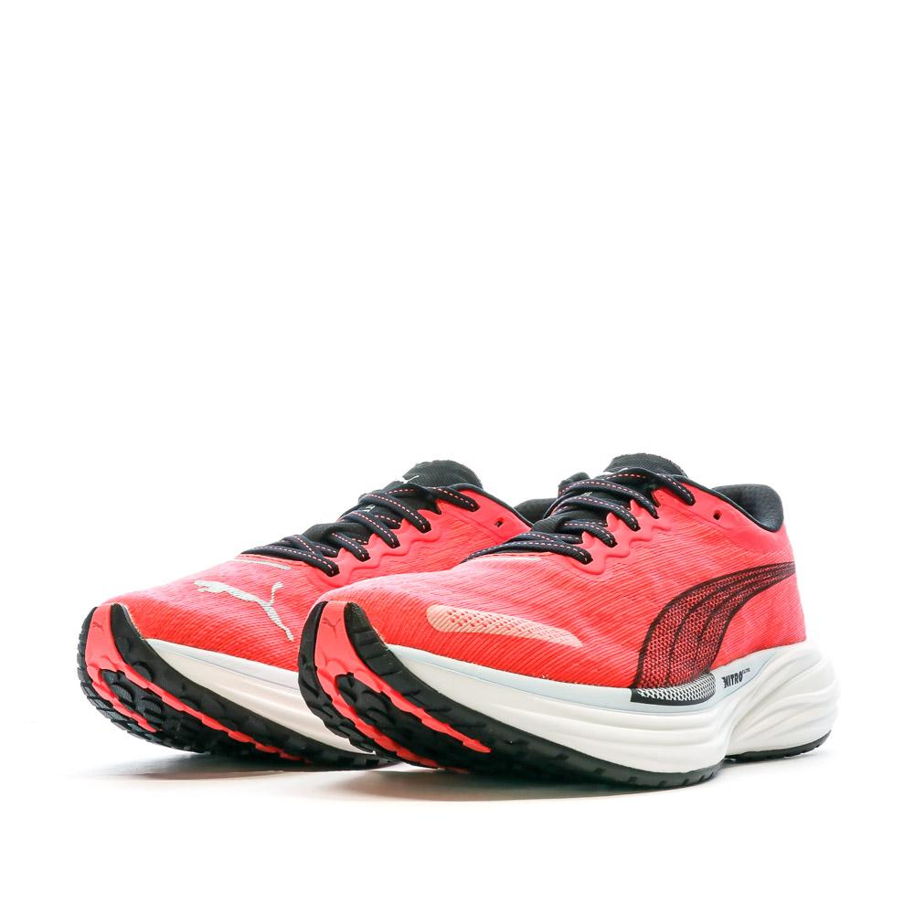 Puma Chaussures de Running Rose Fuchsia Femme Puma Deviate Nitro 2