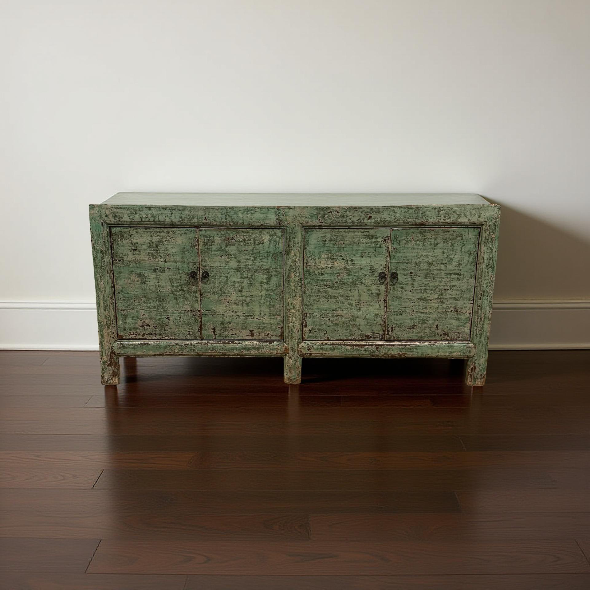 Dressoir 4deur groen uniek