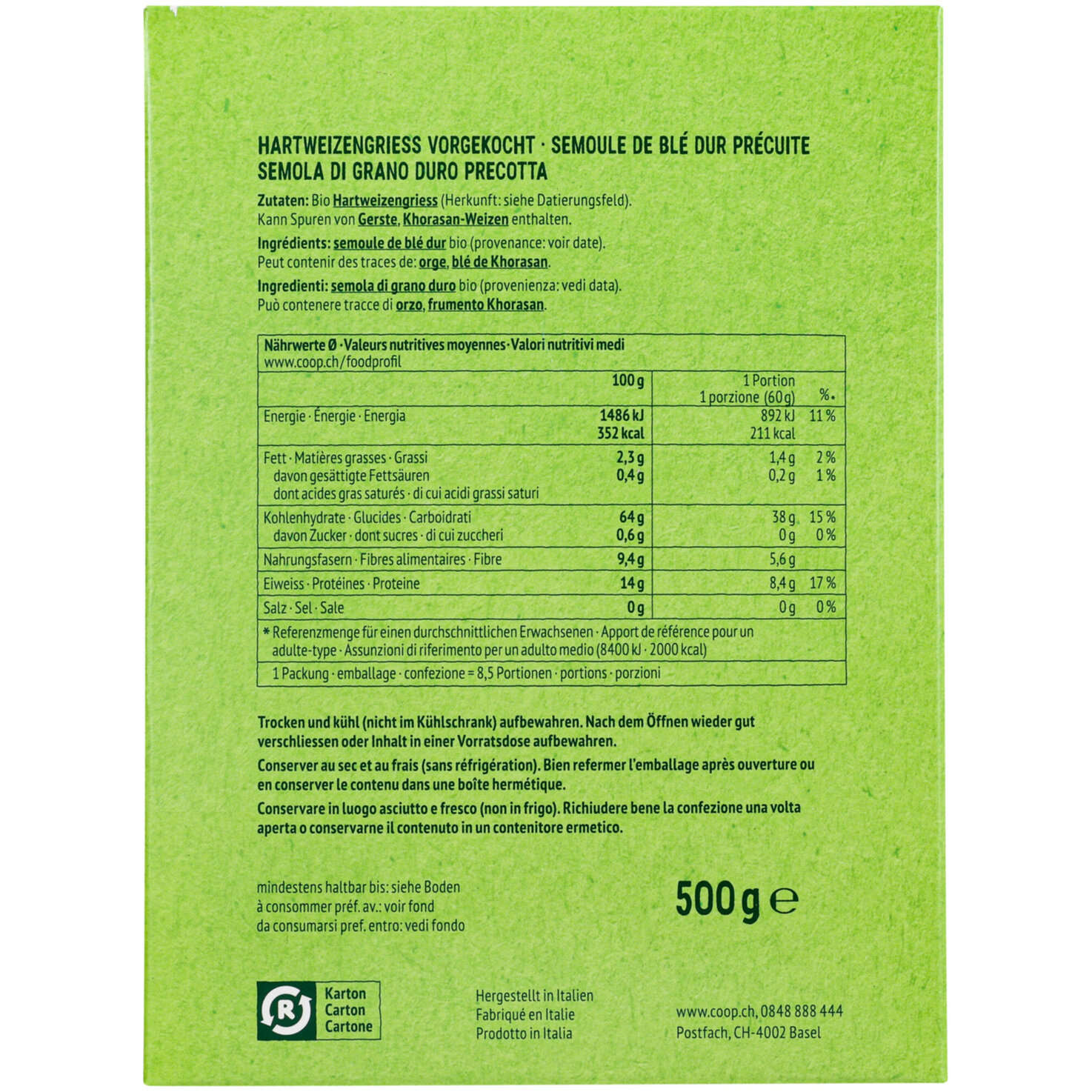 Bio 365 Bulgur