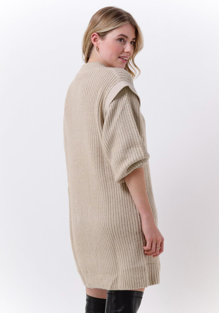 SILVIAN HEACH beige silvian heach mini jurk dress kodam