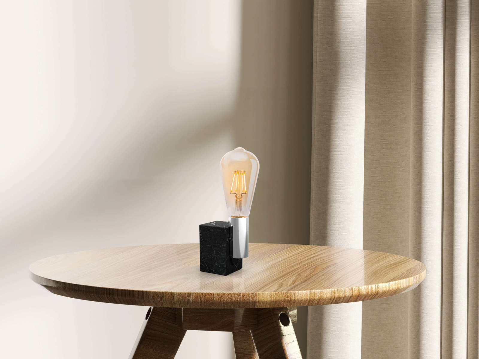 4er-Set LED-Leuchtmittel - amber - 4 Watt - E27 - warmweiß
