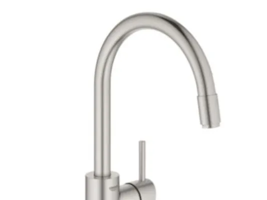 Grohe Concetto etgr køk udtr.m - etgr køkbat, C-tud, ethulsmontage, zero, supersteel 32663DC3