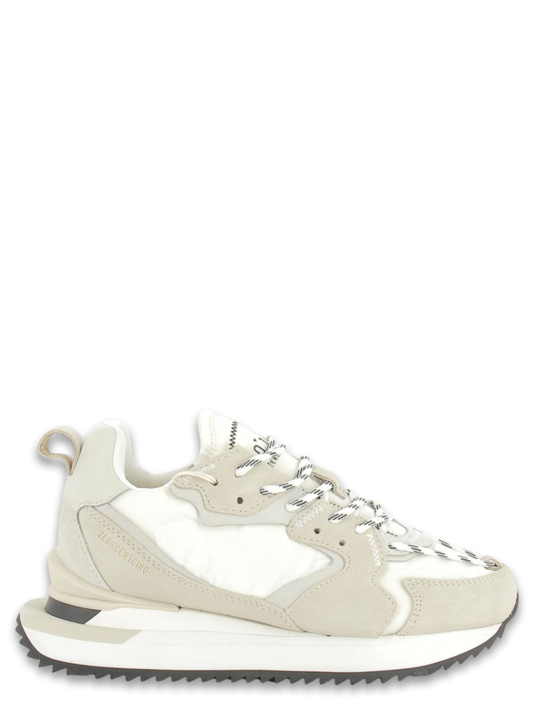0-105 Baskets de ville Femme treck up Blanc/Noir