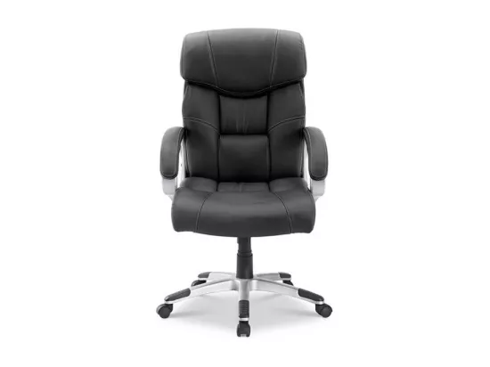 Chaise de bureau LIDA – PU Noir – Confort et élégance pour votre espace de travail