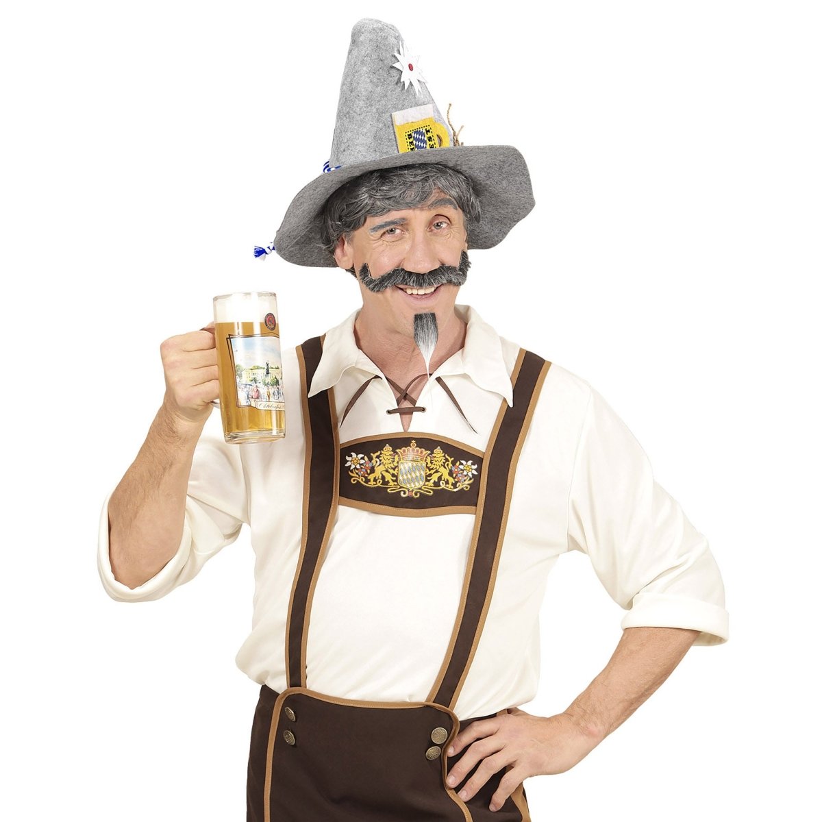 Oktoberfest Hoed Tiroler Met Edelweiss En Bierpul