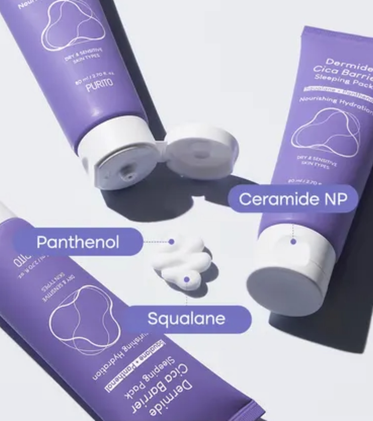 Purito - Máscara Facial Noturna Dermide Cica Barrier