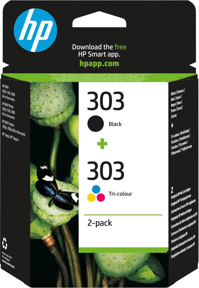 HP 303 2-pak blækpatron (CMYK)