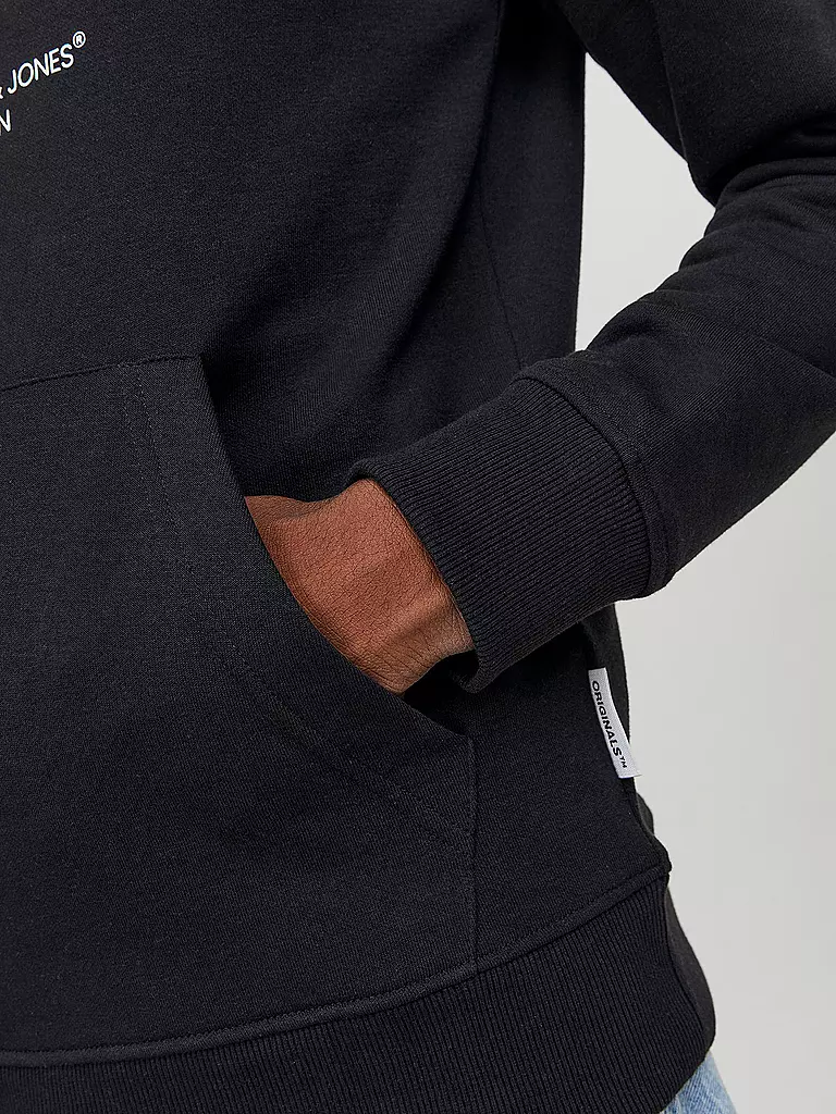 JACK & JONES Kapuzensweater - Hoodie JORLAKEWOOD schwarz