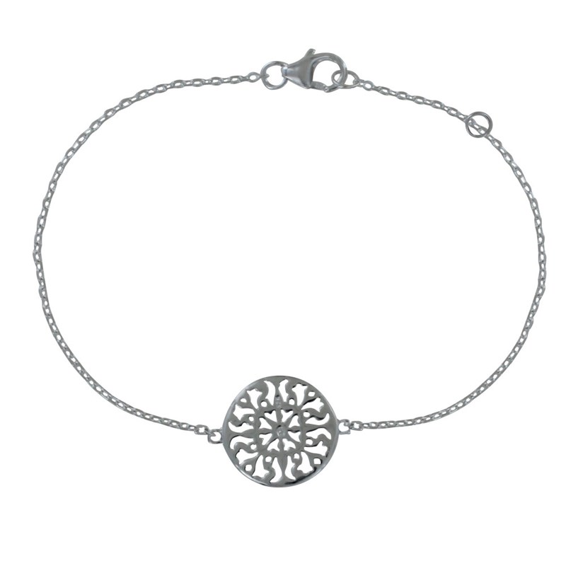 Bracelet Argent Arabesque Ronde