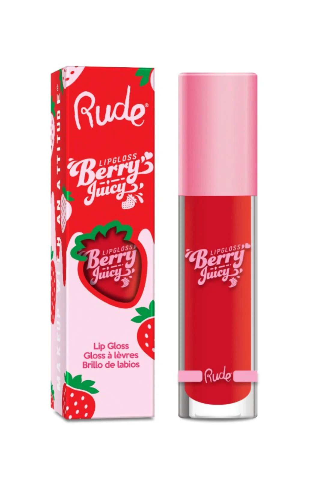 Rude Cosmetics Berry Juicy Lip Gloss code red