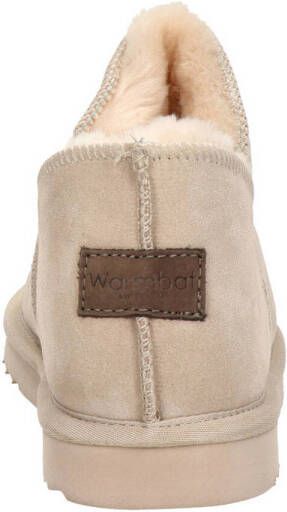 WARMBAT Pantoffels Dames Willow Maat: 37 Materiaal: Suède Kleur: Beige