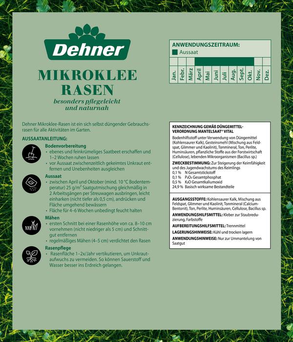 Dehner Saatgut Mikroklee-Rasen