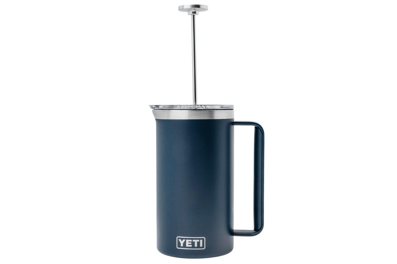 Yeti Rambler French Press 34oz Twist-To-Lock Lid, Navy Blue, thermos french press, 1L