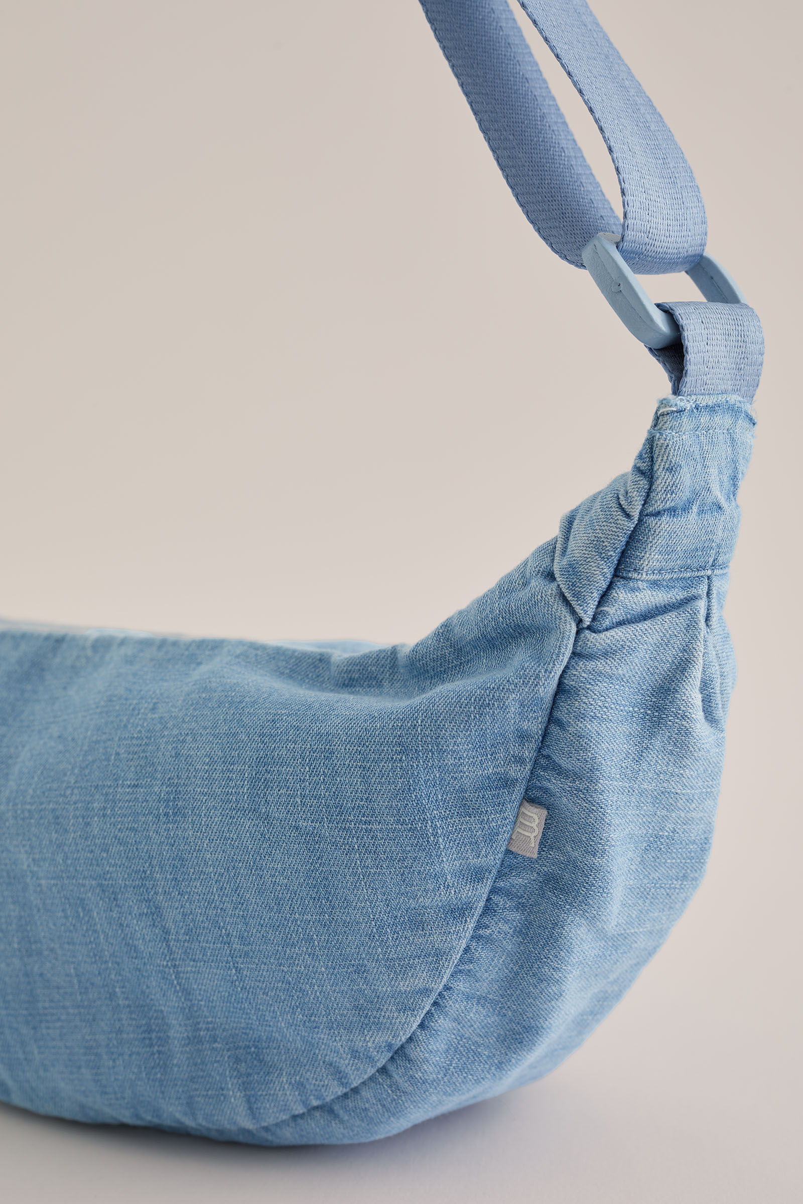 Meisjes denim cross body tas WE Fashion Lichtblauw