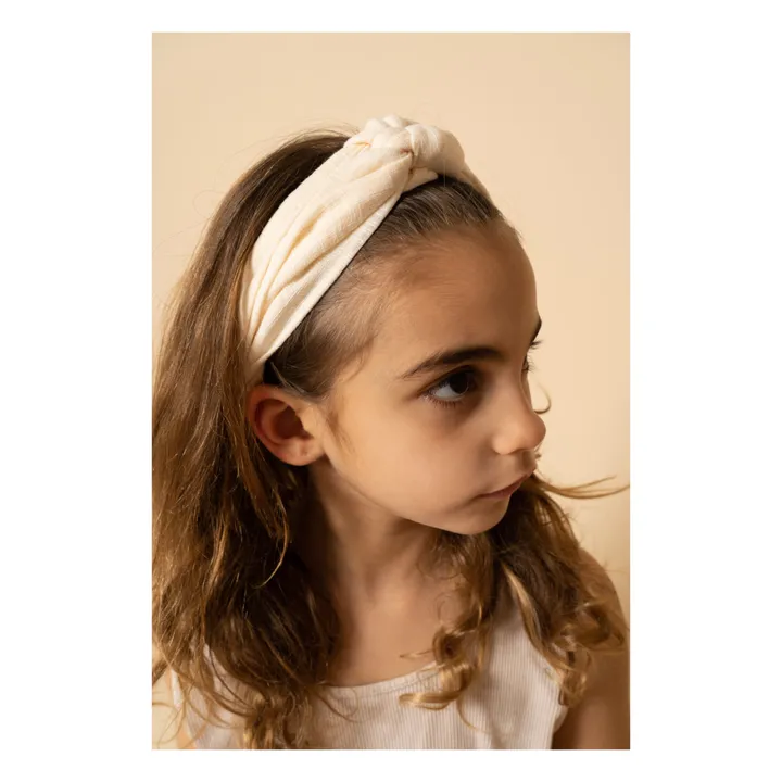 Grech & Co Bandeau Elastique | Blanc cassé