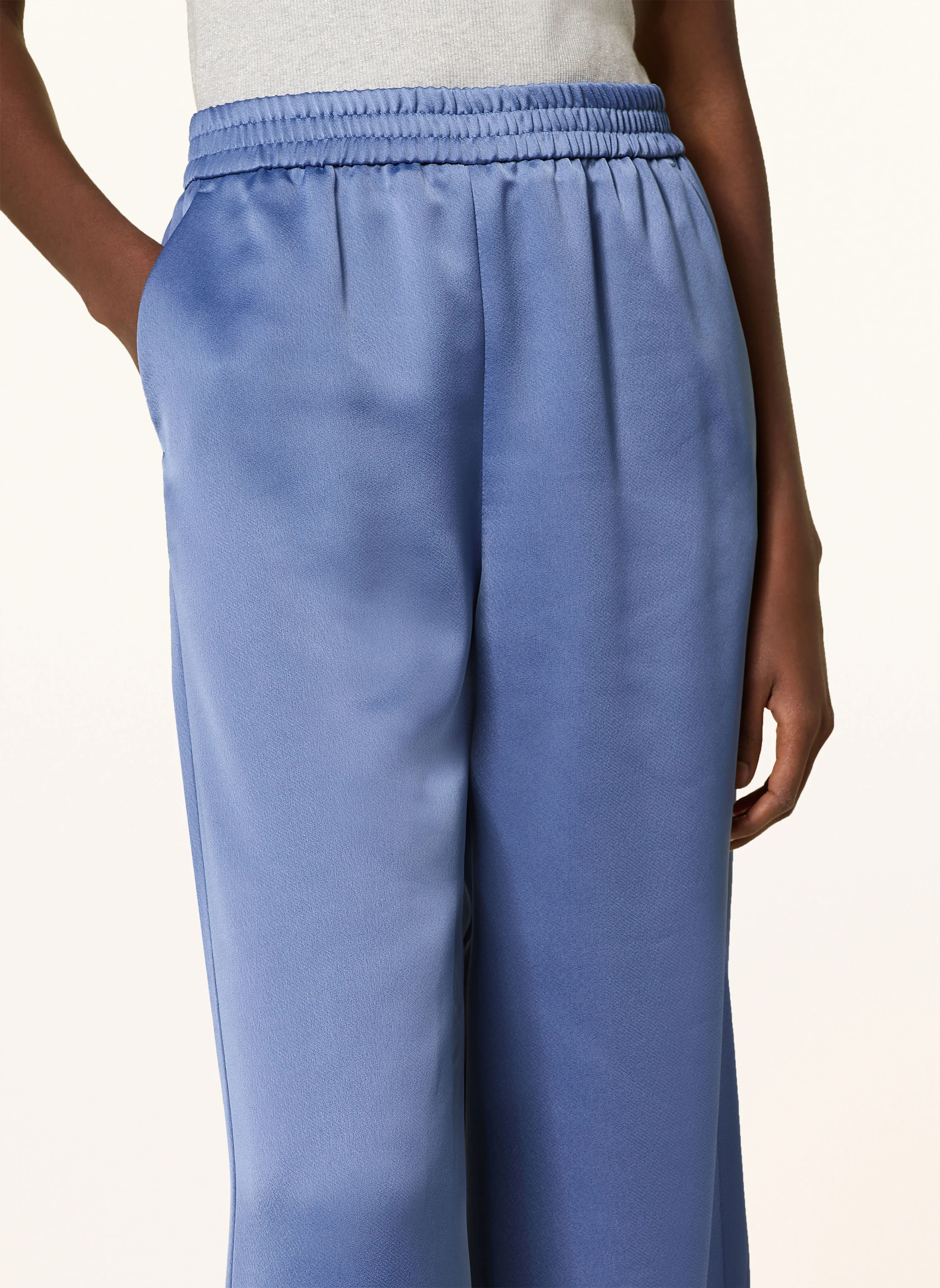 MAX & Co. Marlenehose aus Satin