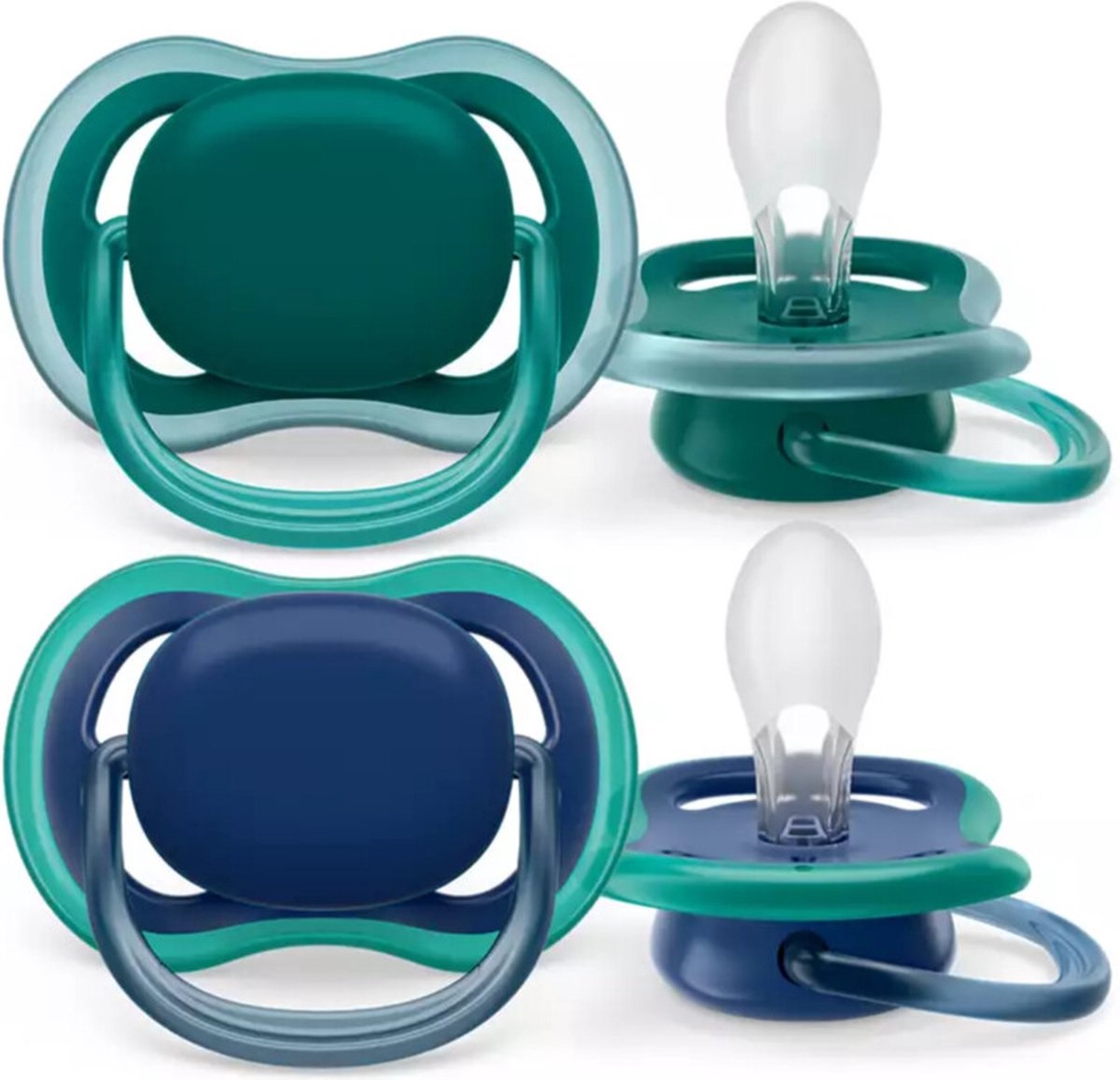 Avent Fopspeen 6-18M Ultra Air Nachtblauw Groen (2 stuks)