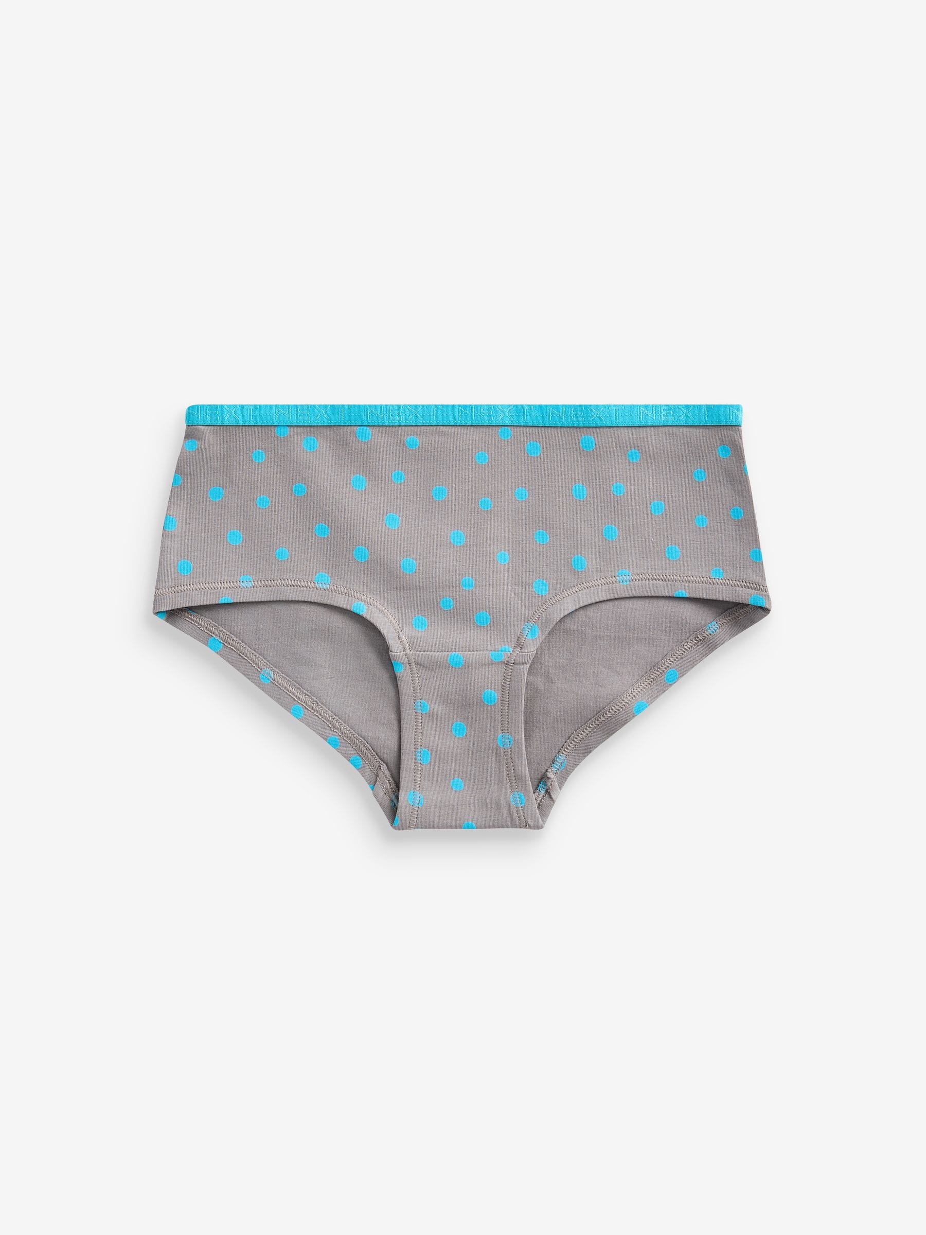 Grijs/wit/zwart met felle prints - Set van 7 slips (2-16 jr)