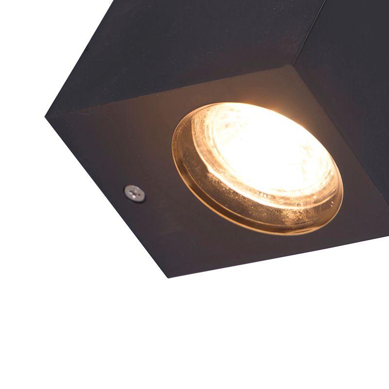 Moderne buiten wandlamp grijs van kunststof - Baleno
