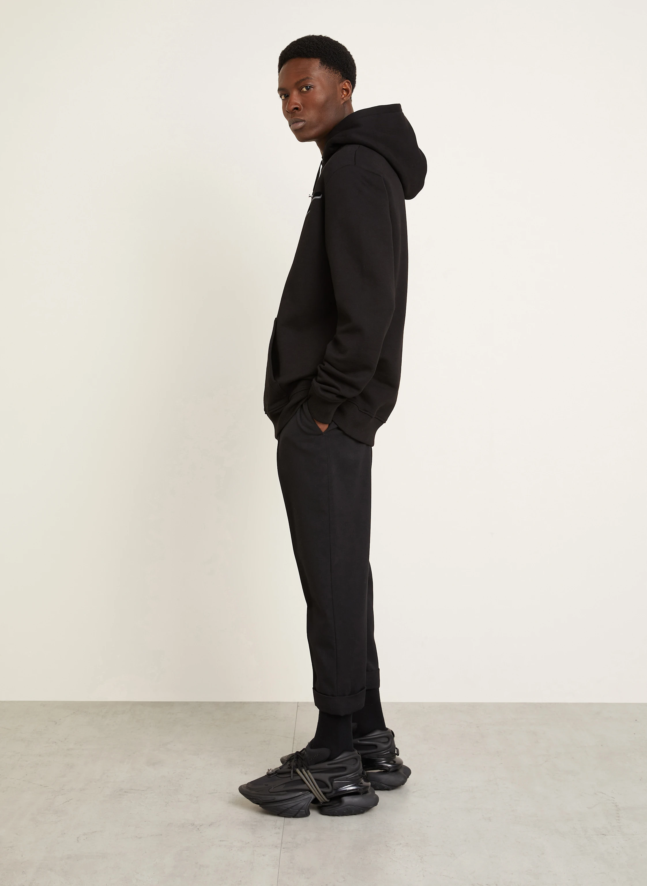 BALMAIN Hoodie BALMAIN LETTER FLOCK