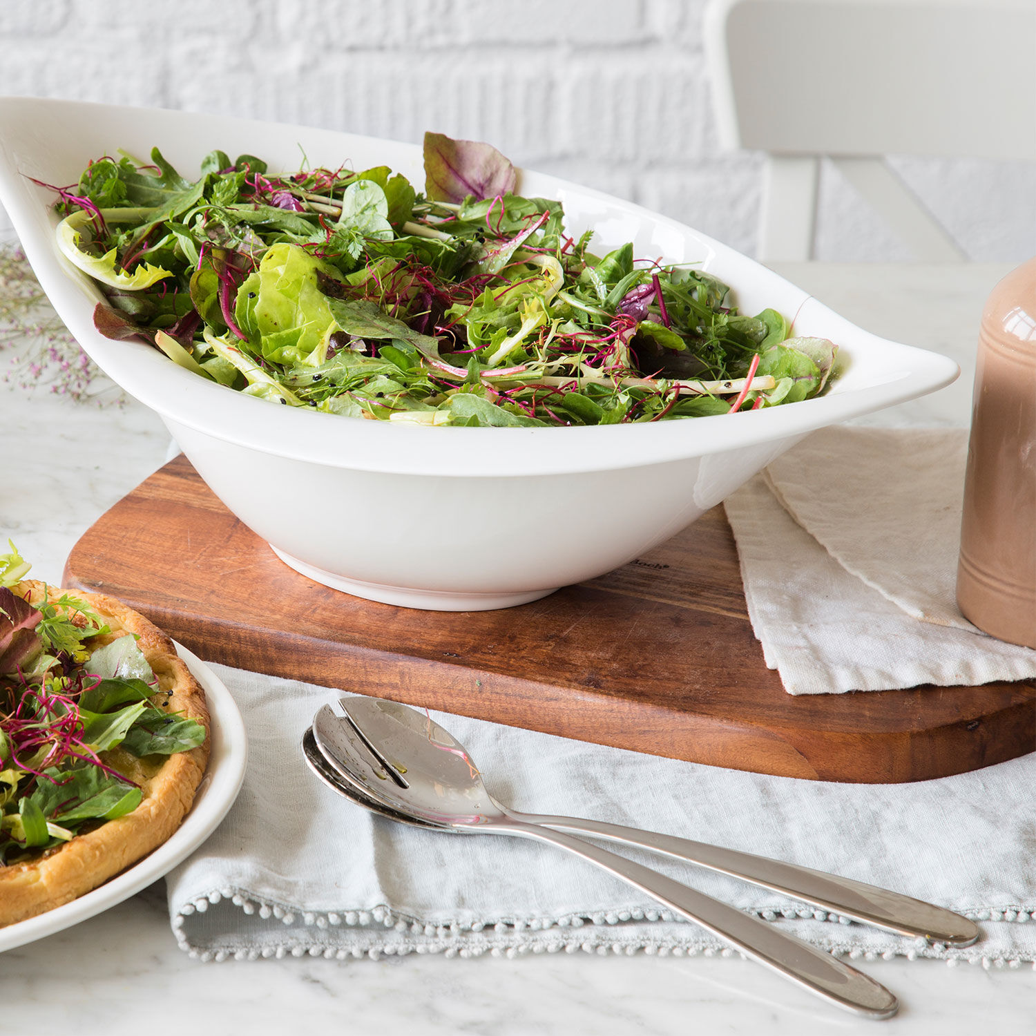 Daily Line Salad servers stainless steel