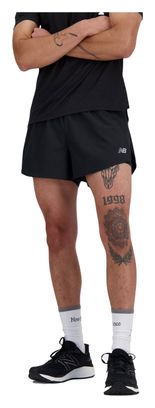 Short splité New Balance RC 3in Noir Homme