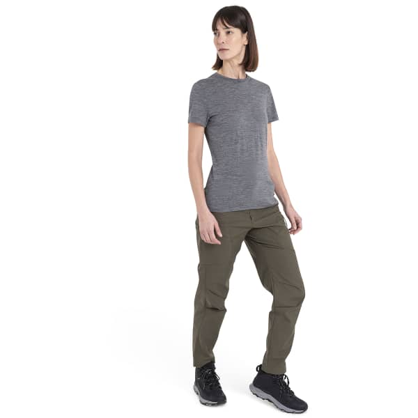 T-shirt randonnée ICEBREAKER W MERINO 150 TECH LITE III SS TEE GRITSTONE HEATHER