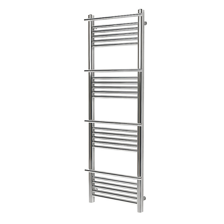 Sèche-serviettes eau chaude GoodHome Solna vertical chromé mat 426 W
