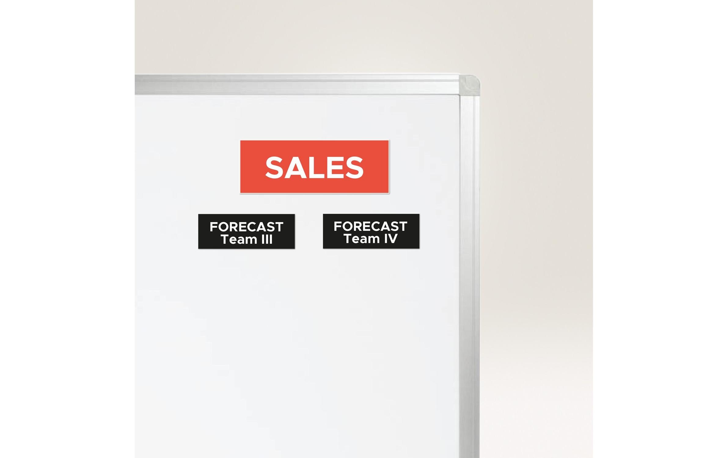 Magnet-Schilder 50 x 140 mm, 5 BlattMagnetische Schilder für White Boards