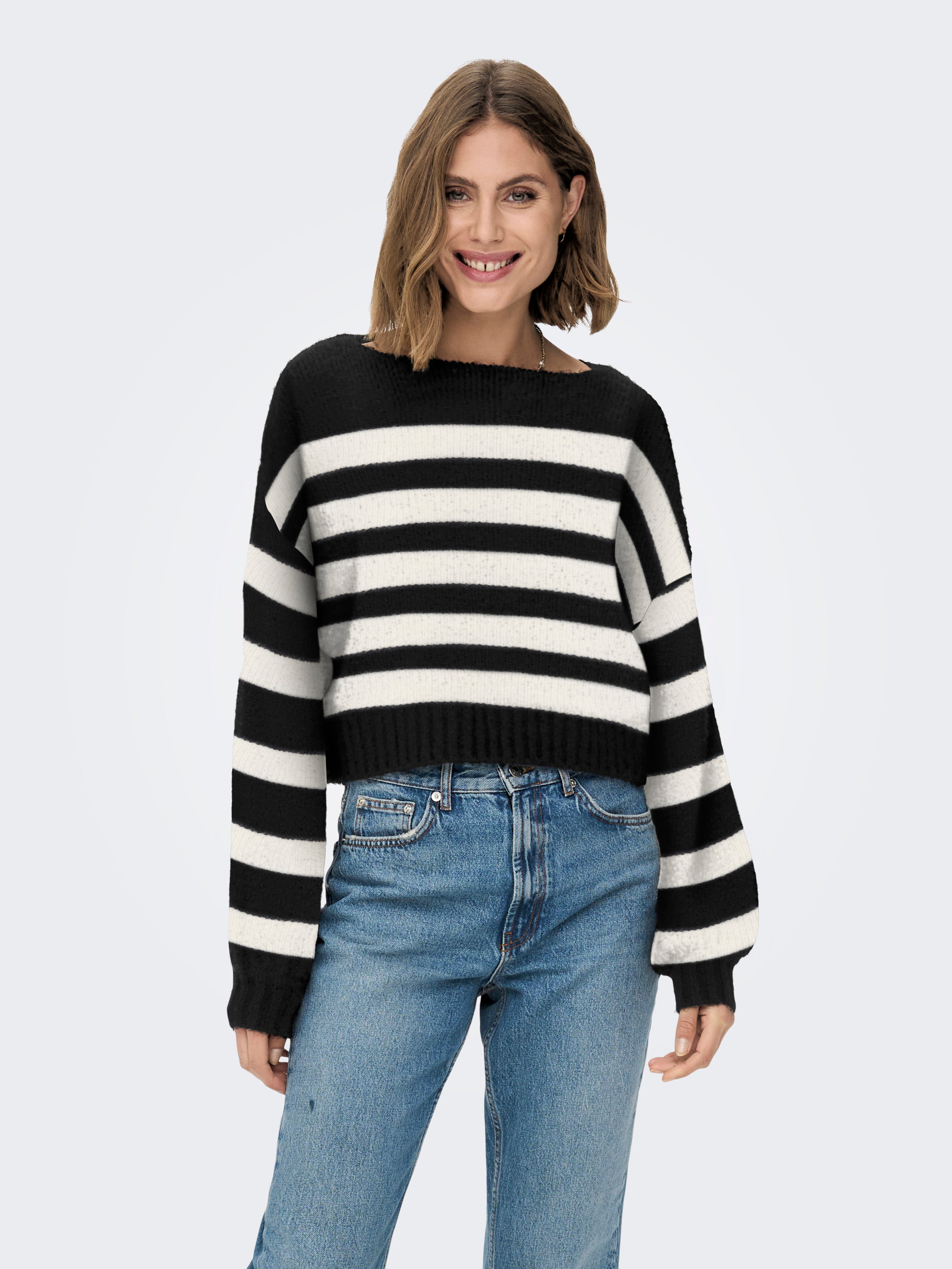 ONLAYA Strickpullover Black
