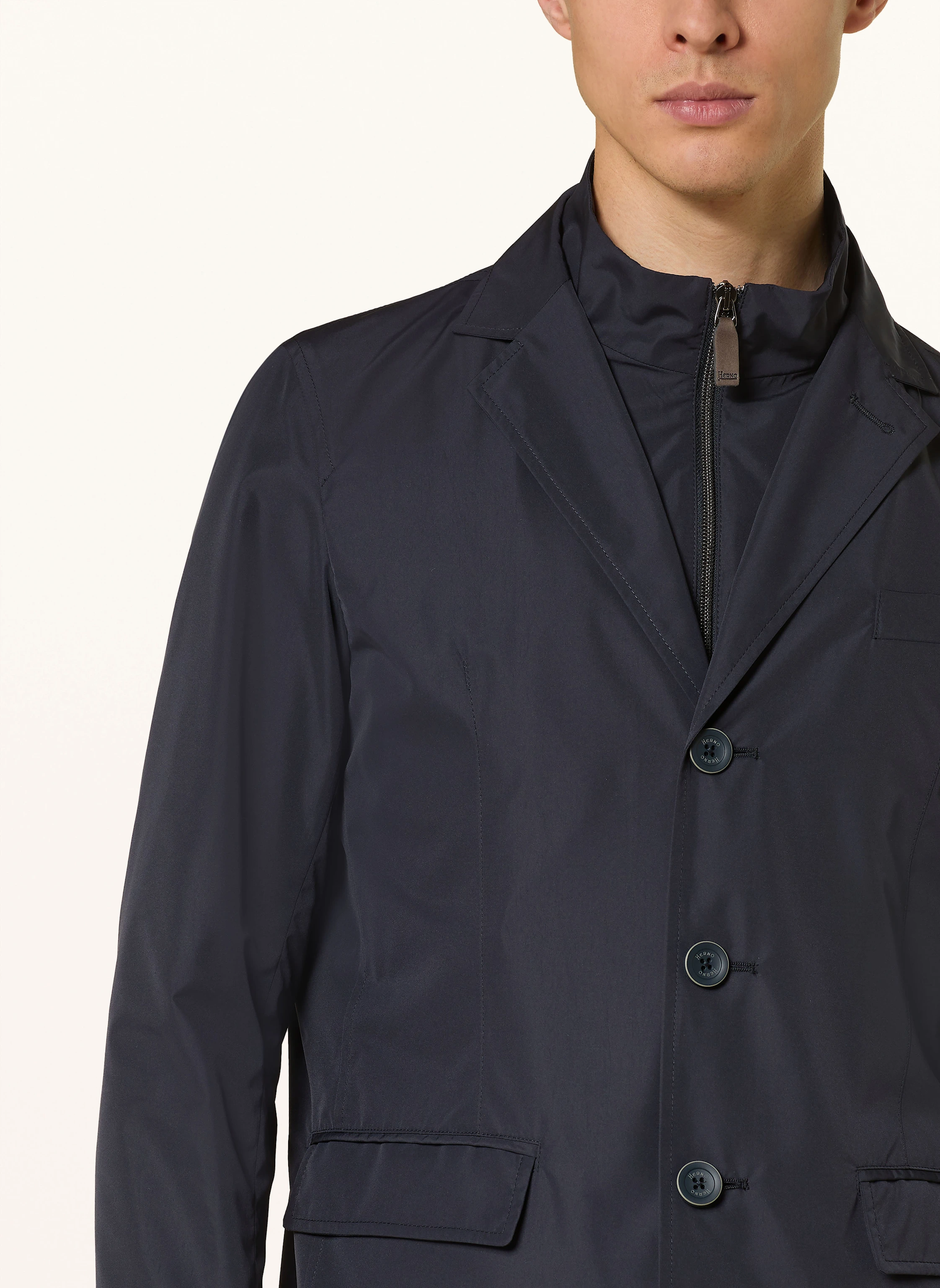 HERNO Sakko Slim Fit mit herausnehmbarer Blende